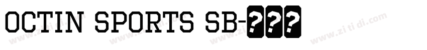 Octin Sports Sb字体转换